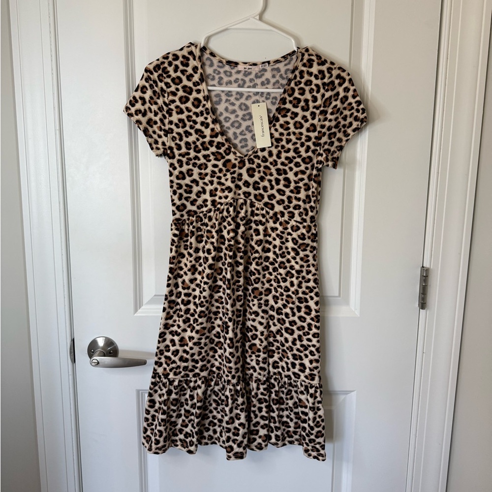 Mi Amore Animal Print Mini Dress